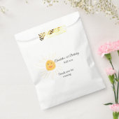 シンプル可愛いミニマルベビーキッズQR誕生日を追加 フェイバーバッグ (封をした状態)