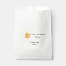 シンプル可愛いミニマルベビーキッズQR誕生日を追加 フェイバーバッグ