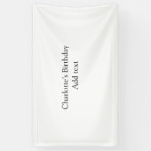 シンプル可愛いミニマルベビーキッズQR誕生日を追加 横断幕 (縦)