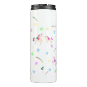 シンプル可愛いユニコーン虹シームレスパターン タンブラー (裏面)