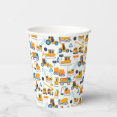 シンプル可愛い建築ダンプトラックパーティー 紙コップ (右)