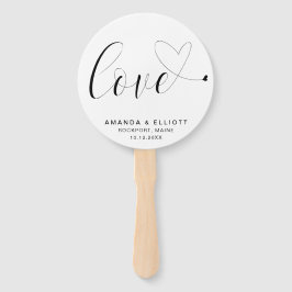 シンプル可愛い恋ハート結婚ズ ハンドファン