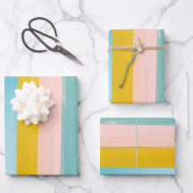 シンプル可愛い抽象芸術ウォーターストライプカラーのピンク