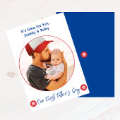 シンプル可愛い新しい父の家族の写真1st父の日 シーズンカード