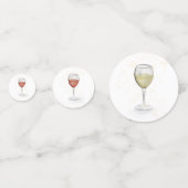 シンプル可愛い水お洒落色カクテル コンフェッティ (正面)