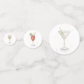 シンプル可愛い水お洒落色カクテル コンフェッティ (裏面)
