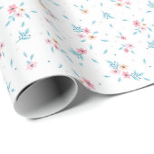 シンプル可愛い花柄ディティ ラッピングペーパー (ロールコーナー)