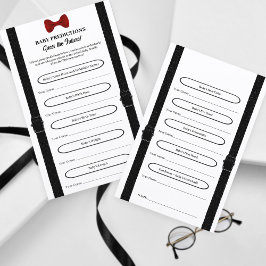 シンプル可愛い赤ちゃんシャワー予測カードおもしろいゲーム