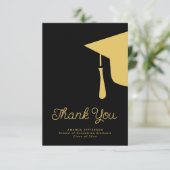 シンプル台本の卒業パーソナライズされた上限 サンキューカード (スタンド正面)