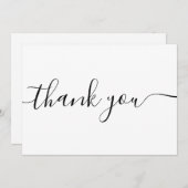 シンプル台本の書道 サンキューカード (正面/裏面)