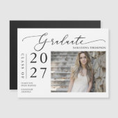 シンプル台本スクール大学院写真磁気カード (正面/裏面)