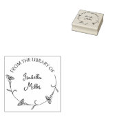 シンプル台本フラワーラウンド ラバースタンプ (押印)