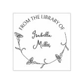 シンプル台本フラワーラウンド ラバースタンプ (インプリント)