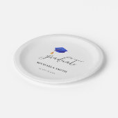 シンプル台本高校卒業 ペーパープレート (アングル)