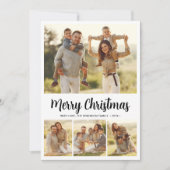 シンプル台本4フォトクリ数々のスマス シーズンカード (正面)