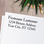 シンプル名と差出人住所 セルフインキングスタンプ