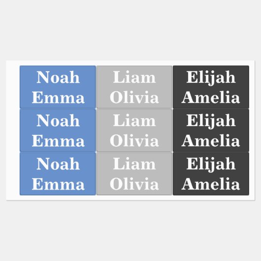 シンプル名の防水の衣類ラベル ラベル (シート)