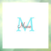 シンプル名を付け加えミニマルるモノグラムピンク赤い投げ ウィンドウサイン (シート3)