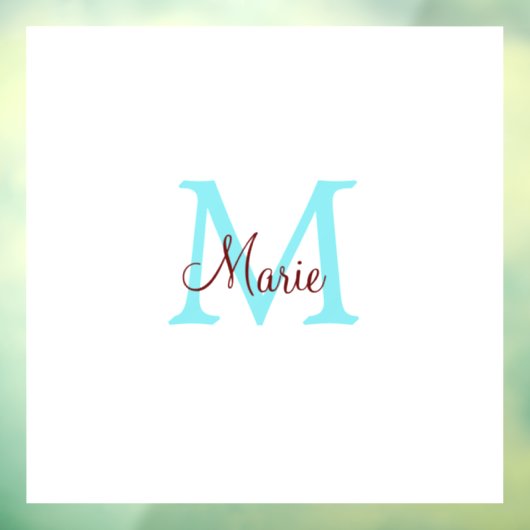 シンプル名を付け加えミニマルるモノグラムピンク赤い投げ ウィンドウサイン (シート3)