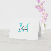 シンプル名を付け加えミニマルるモノグラムピンク赤い投げ 箔シーズンカード (蘭)