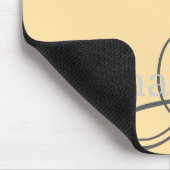 シンプル名エレガントとベージュ マウスパッド (コーナー)