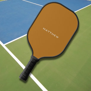 シンプル名エレガントモダンフォントオレンジ ピックルボールラケット