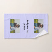 シンプル名カスタマイズミニマルモノグラム対 ハンドタオル (ハンドタオル)