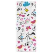 シンプル名ガーリー誕生日パタカラフルーン ワインギフトバッグ (裏面)