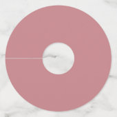 シンプル名サンキュー文字ダスティバラの結婚勝利 ワイングラスタグ (裏面)