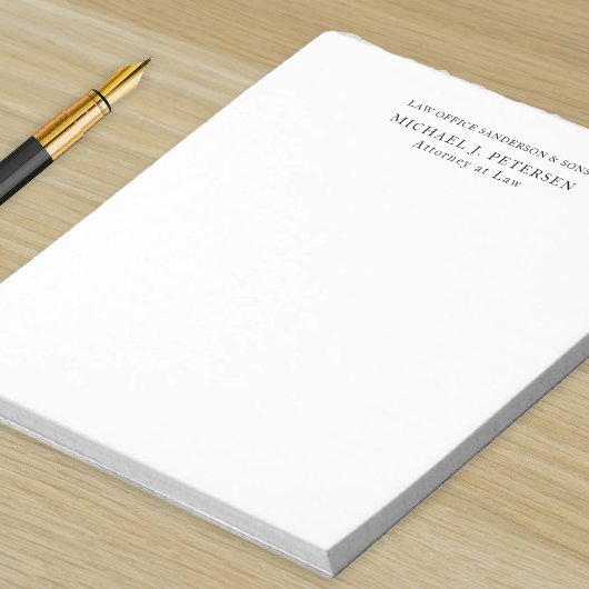 シンプル名パーソナライズされたクラシック ノートパッド
