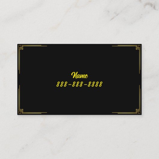 シンプル名ファンシーと名刺 名刺 (裏面)