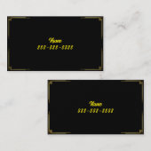シンプル名ファンシーと名刺 名刺 (正面/裏面)