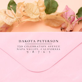 シンプル名フォーマル前と差出人住所 セルフインキングスタンプ