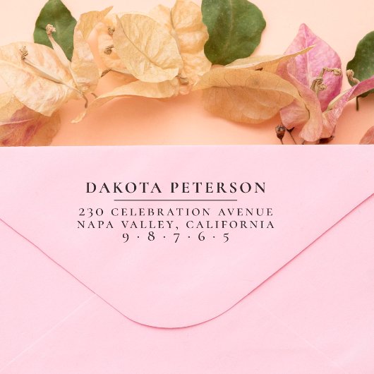 シンプル名フォーマル前と差出人住所 セルフインキングスタンプ