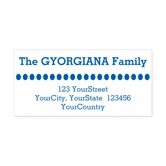 シンプル名プラス住所ラバースタンプ セルフインキングスタンプ (デザイン)