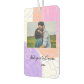 シンプル名ミニマルカスタマイズモノグラム対th カーエアーフレッシュナー (左)