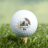 シンプル名ミニマルカスタマイズモノグラム対th ゴルフボール (インサイチュ 木)