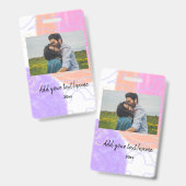 シンプル名ミニマルカスタマイズモノグラム対th バッジ (正面＆裏面)