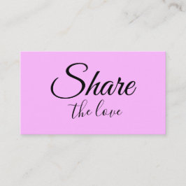 シンプル名ミニマル前アドレス共有loveを 紹介カード