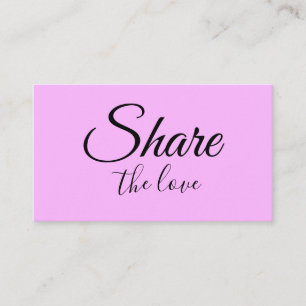 シンプル名ミニマル前アドレス共有loveを 紹介カード