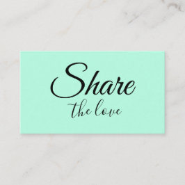 シンプル名ミニマル前アドレス共有loveを 紹介カード