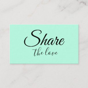 シンプル名ミニマル前アドレス共有loveを 紹介カード