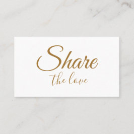 シンプル名ミニマル前アドレス共有loveを 紹介カード