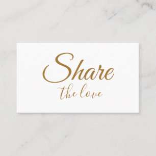 シンプル名ミニマル前アドレス共有loveを 紹介カード