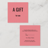 シンプル名ミニマル前文字のアドレスロゴを追加 コーリングカード (正面/裏面)