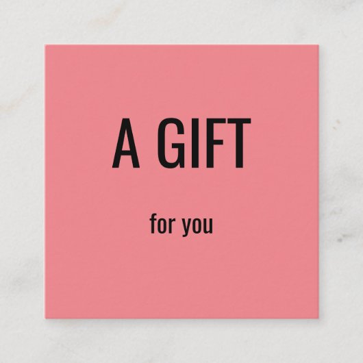 シンプル名ミニマル前文字のアドレスロゴを追加 コーリングカード (正面)