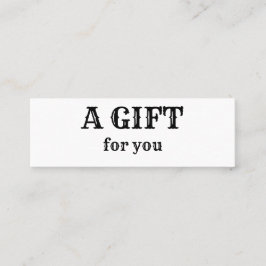 シンプル名ミニマル前文字のアドレスロゴを追加 スキニー名刺