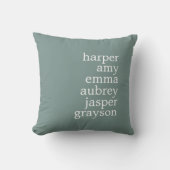 シンプル名モダンほこりっぽい緑 クッション (正面)