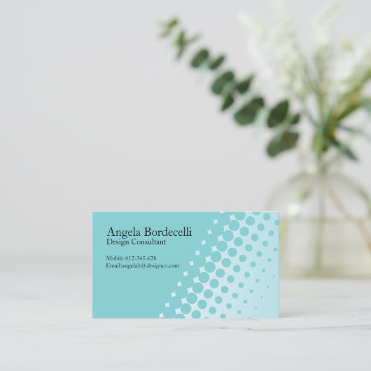 シンプル名刺のハーフトーン 名刺 (スタンド正面)