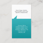 シンプル名刺ポイントの幾何形状 名刺 (裏面)